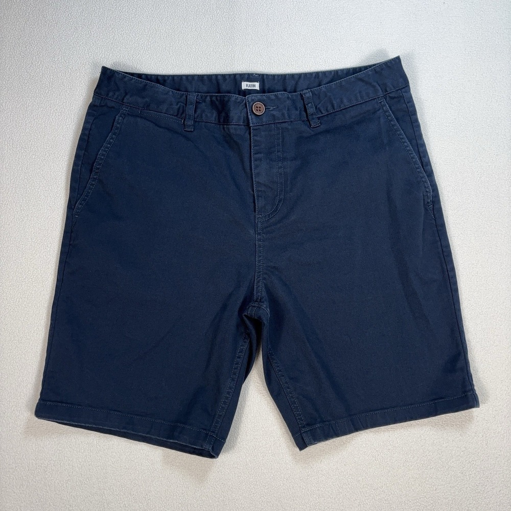 Katin 8"‎ Shorts Men's 32 (fits 33) Navy Stretch Surf Casual Chinos